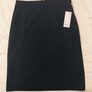 Uniqlo navy pinstripe pencil skirt, NWT